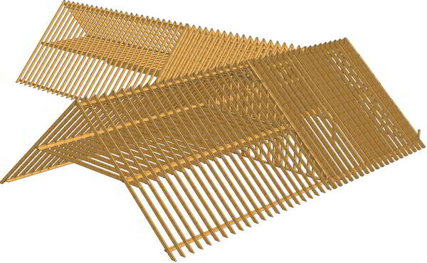 Bauberatung Franz - 3D Modell eines Dachstuhls 1