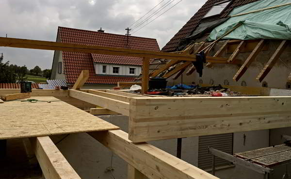 Bauberatung Franz - Bauleitung - Holzständerkonstruktion Der Wohnraumerweiterung